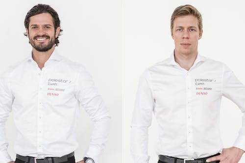 Prince Carl Philip and Thed Björk in the Swedish GT premiere this weekend